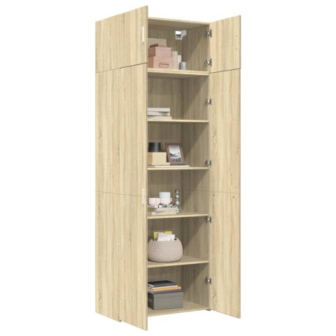 Szafka, dąb sonoma, 80x42,5x225 cm, materiał drewnopochodny