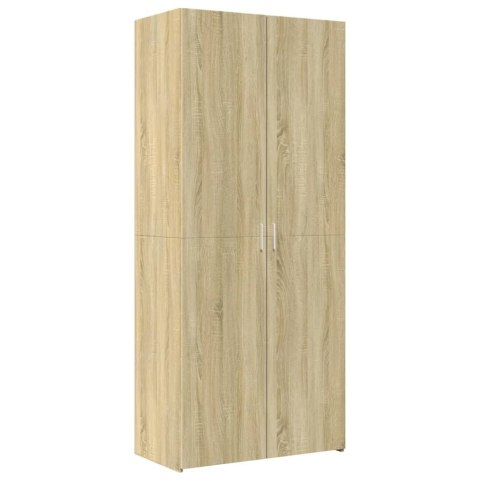 Szafka, dąb sonoma, 80x42,5x225 cm, materiał drewnopochodny