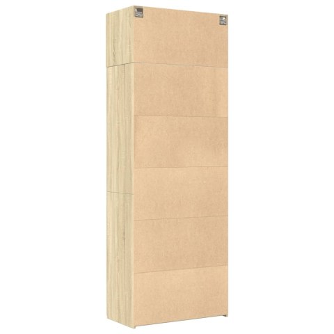 Szafka, dąb sonoma, 80x42,5x225 cm, materiał drewnopochodny