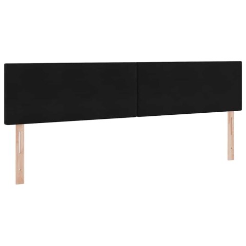 Łóżko z miejscem do przechowywania Czarny 200 x 200 cm Aksamit
