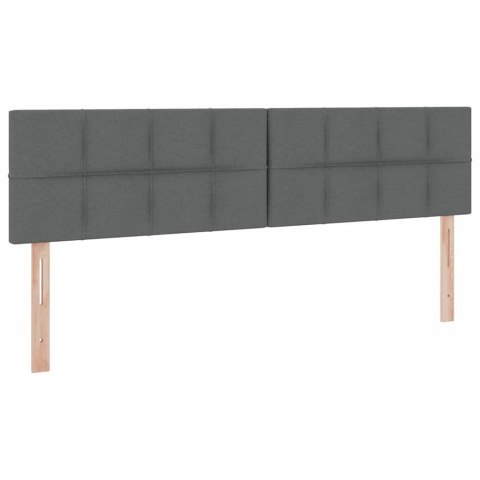 Łóżko z miejscem do przechowywania Ciemnoszary 200 x 200 cm