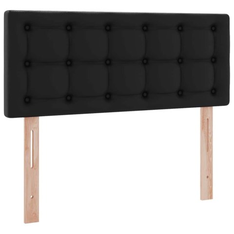 Łóżko z miejscem na przechowywanie i LED Czarny 120 x 200 cm
