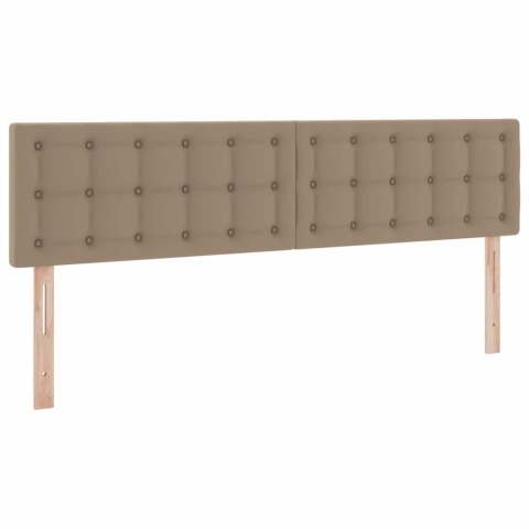 Łóżko z miejscem na przechowywanie i LED Kawowy 160 x 200 cm