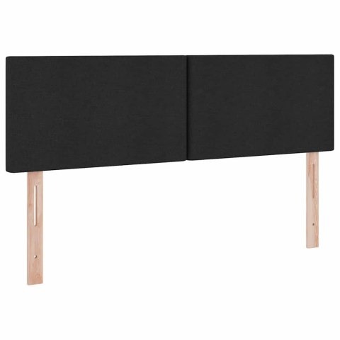 Łóżko z miejscem na przechowywanie i LED Czarny 140 x 200 cm
