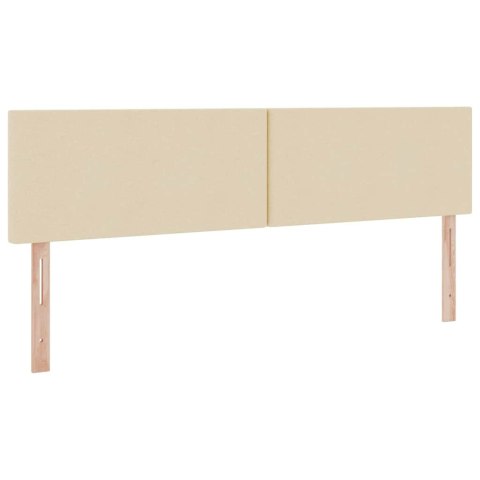 Łóżko z miejscem na przechowywanie i LED Kremowy 180 x 200 cm