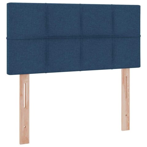 Łóżko z miejscem na przechowywanie i LED Niebieski 90 x 190 cm