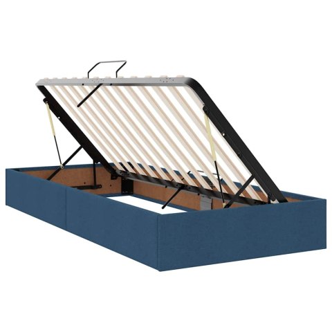 Łóżko z miejscem na przechowywanie i LED Niebieski 100 x 200 cm