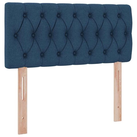 Łóżko z miejscem na przechowywanie i LED Niebieski 90 x 200 cm