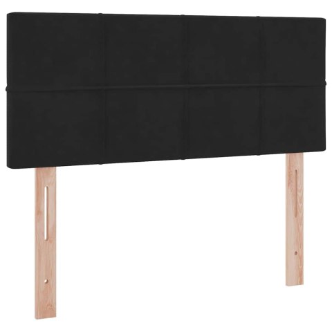 Łóżko z miejscem na przechowywanie i LED Czarny 120 x 200 cm