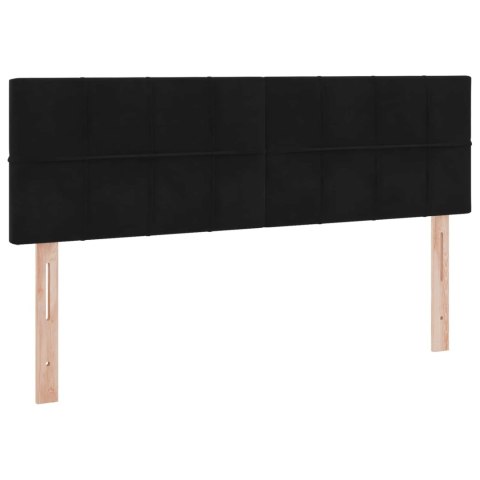 Łóżko z miejscem na przechowywanie i LED Czarny 140 x 200 cm