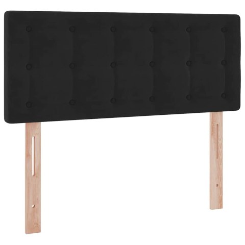 Łóżko z miejscem na przechowywanie i LED Czarny 120 x 200 cm