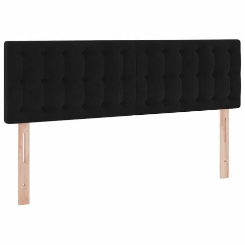 Łóżko z miejscem na przechowywanie i LED Czarny 140 x 200 cm