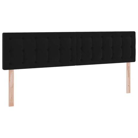 Łóżko z miejscem na przechowywanie i LED Czarny 180 x 200 cm