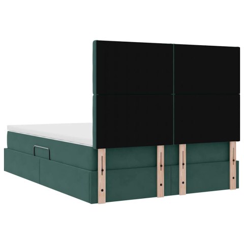Łóżko z miejscem na przechowywanie i materacem 140 x 200 cm