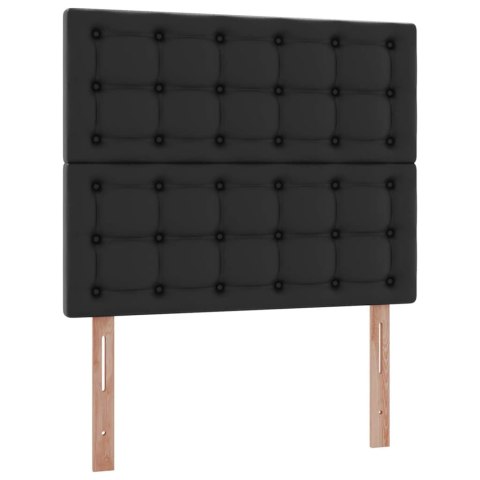 Łóżko z miejscem na przechowywanie i LED Czarny 120 x 200 cm