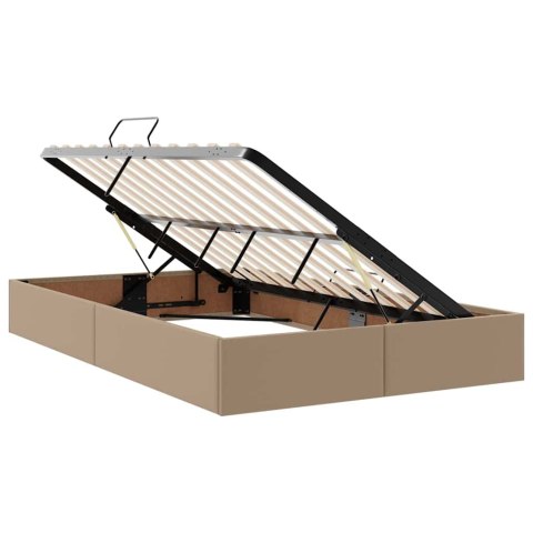 Łóżko z miejscem na przechowywanie i LED Kawowy 120 x 200 cm
