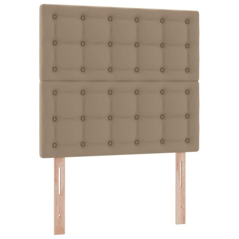 Łóżko z miejscem na przechowywanie i LED Kawowy 90 x 190 cm