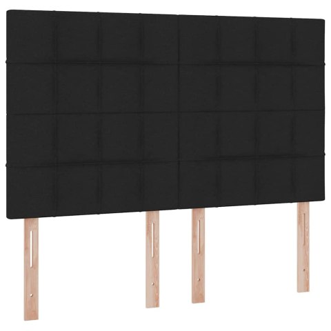 Łóżko z miejscem na przechowywanie i LED Czarny 140 x 200 cm