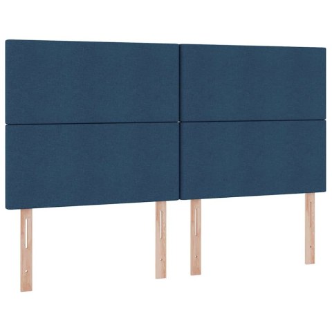 Łóżko z miejscem na przechowywanie i LED Niebieski 160 x 200 cm