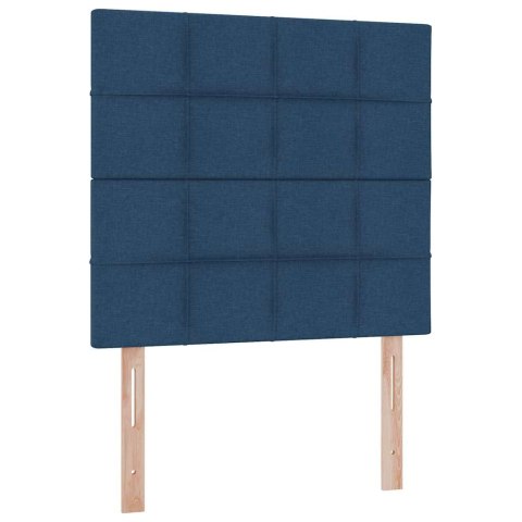 Łóżko z miejscem na przechowywanie i LED Niebieski 90 x 190 cm