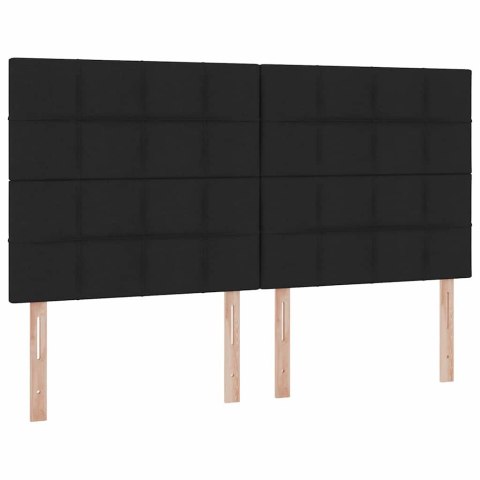 Łóżko z miejscem na przechowywanie i LED Czarny 180 x 200 cm