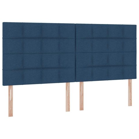 Łóżko z miejscem na przechowywanie i LED Niebieski 200 x 200 cm