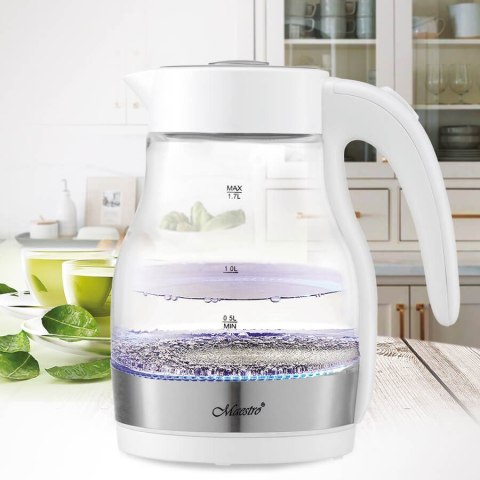 Czajnik elektryczny szklany 2200W MR-061-WHITE MAESTRO