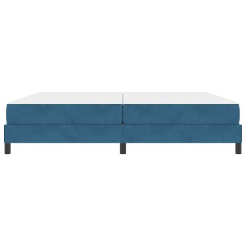 Łóżko sprężynowe Ciemnoniebieski 200 x 220 cm tkanina
