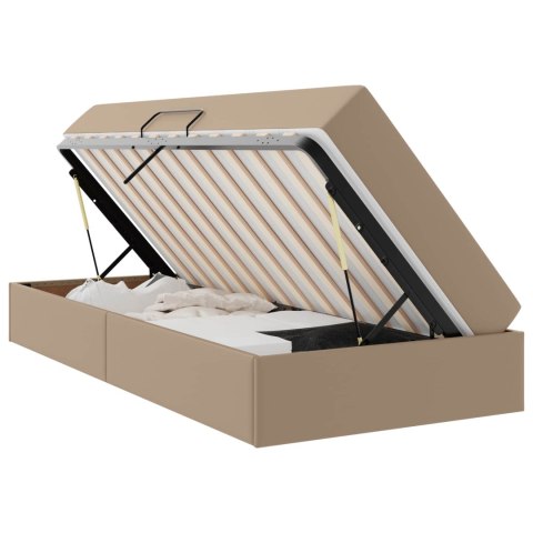 Łóżko z miejscem na przechowywanie i materacem 2 pcs Cappuccino