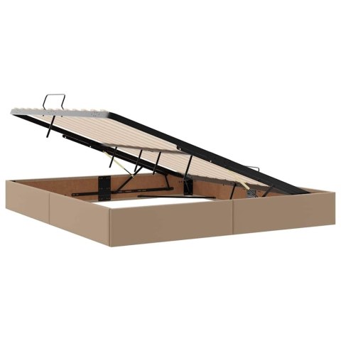 Łóżko z miejscem na przechowywanie i materacem 2 pcs Cappuccino