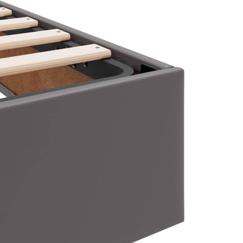 Łóżko z miejscem na przechowywanie i materacem 2 pcs Szary