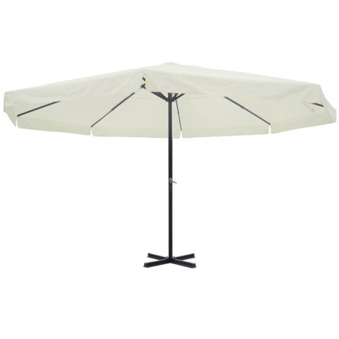 Parasol z aluminium, 500 cm, biały