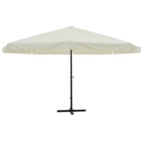 Parasol z aluminium, 500 cm, biały