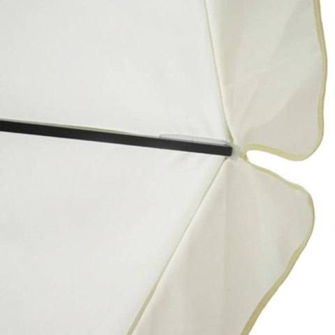 Parasol z aluminium, 500 cm, biały