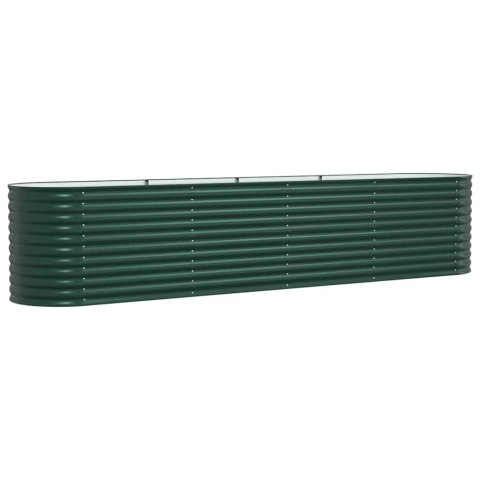 Podniesiony grządka Zielony 400 x 80 x 81 cm Stal