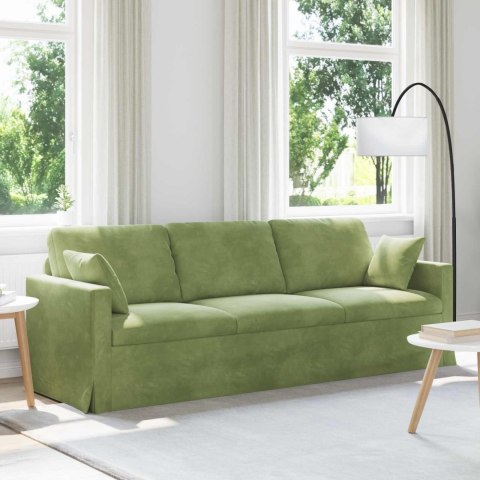 Sofa Jasnozielony 228 x 78 x 80 cm Aksamit