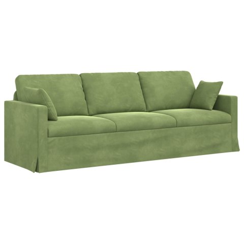 Sofa Jasnozielony 228 x 78 x 80 cm Aksamit