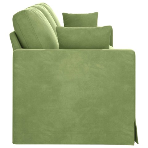 Sofa Jasnozielony 228 x 78 x 80 cm Aksamit