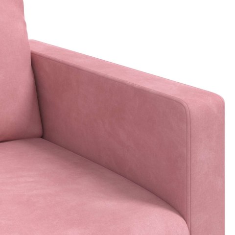 Sofa Różowy 228 x 78 x 80 cm Aksamit