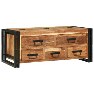 Stolik kawowy Brązowy 90 x 50 x 38 cm Lite Drewno Akacji