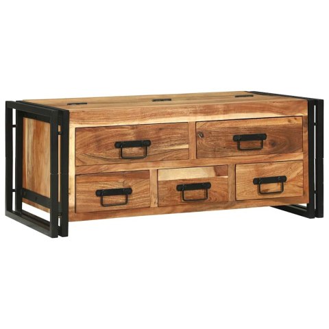 Stolik kawowy Brązowy 90 x 50 x 38 cm Lite Drewno Akacji