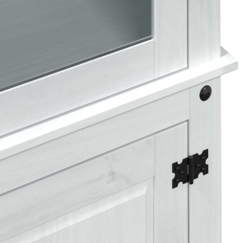 Witryna Biały 103.5 x 42 x 180 cm Lite drewno sosnowe
