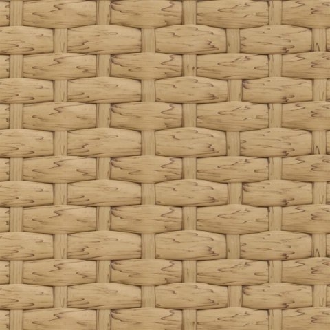 Zestaw Sof na Ogród z poduszką 2 pcs Naturalny Poli Rattan Stal