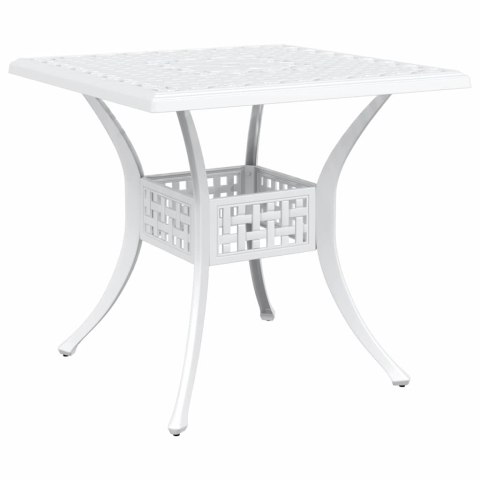 Zestaw stołów ogrodowych 3 pcs Biały Aluminium odlewane