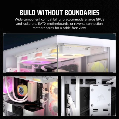 Obudowa Corsair 3500X LXR LINK Tempered Glass Mid-Tower, White