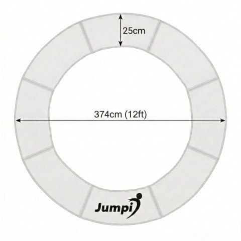 Osłona na sprężyny do trampoliny 12 FT/374cm JUMPI