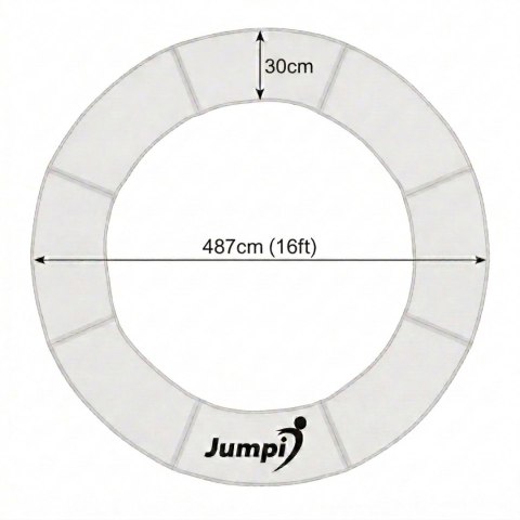 Osłona na sprężyny do trampoliny 16 FT/487cm JUMPI