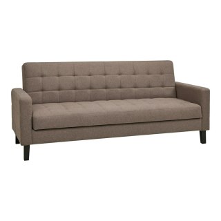 Sofa rozkładana Milton brązowa/ czarne