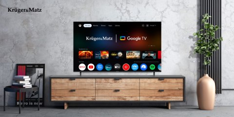 Telewizor Kruger&Matz 55" UHD Google TV 5.0 DVB-T2/T/C H.265 HEVC