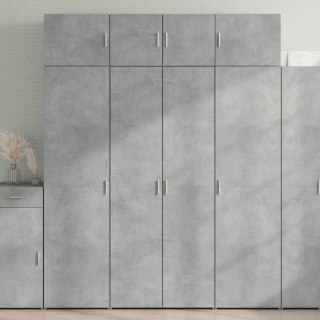 Szafka, szarość betonu, 80x42,5x225 cm, materiał drewnopochodny